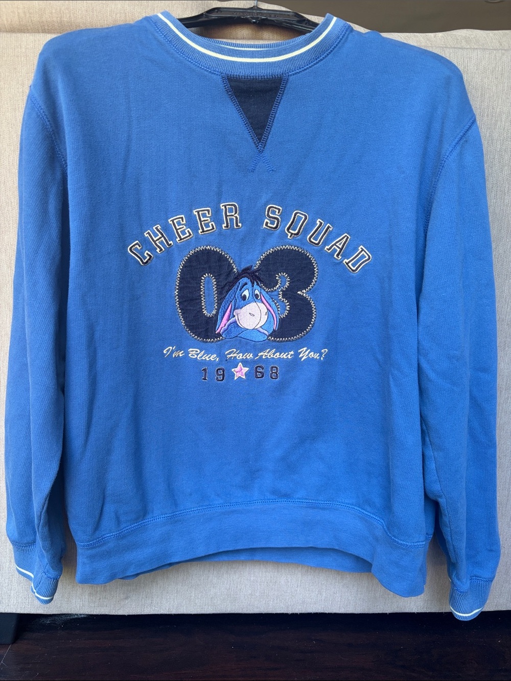 Vintage Disney Eeyore 1968 ‘Cheer Squad’ Sweatshirt